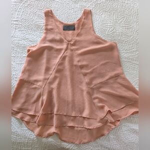 Sundays in Brooklyn Pink Layered Lightweight Tank L